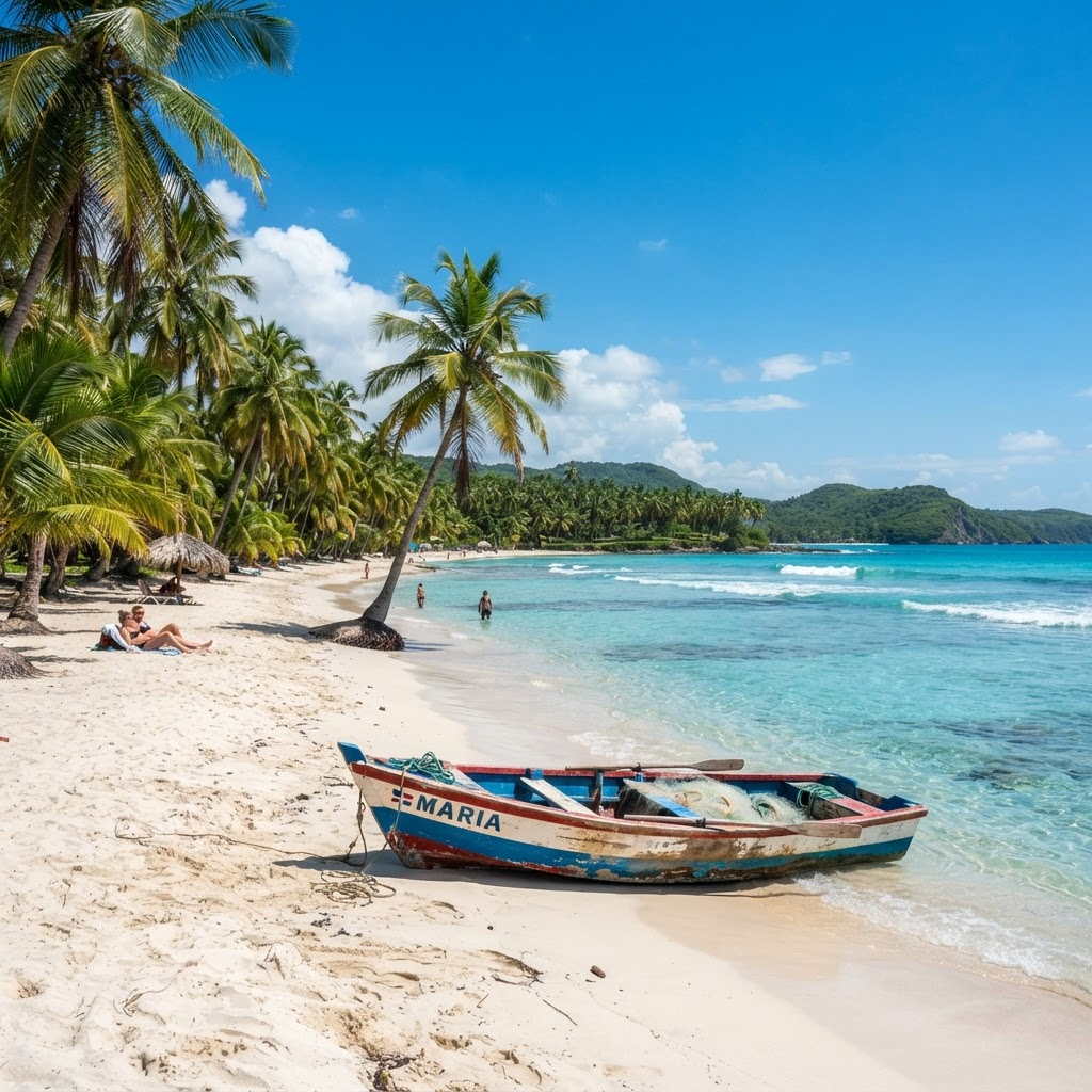 Plage tropicale de République Dominicaine